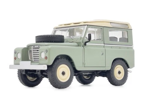 Land Rover Serie III 88 Safaridach atlantikgrün Modell von MarGe Models 1:32