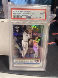 2019 Topps Chrome Update 58 Vladimir Guerrero JR RC REFRACTOR /250 PSA 9 AD - Bild 1 von 2