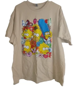 The Simpsons Gildan Men's Cream T Shirt Size 2XL - Picture 1 of 5