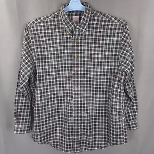 Brooks Brothers Shirt Mens XL Blue Check Oxford Non Iron The Original Polo - Picture 1 of 9