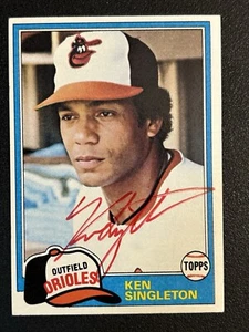 Baltimore ORIOLES KEN SINGLETON Autographed Baseball Card #570 1981 Topps - Picture 1 of 3