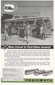 1957 Trailways: The Old Gray Miles Ain't What They Use Vintage Print Ad - Picture 1 of 1