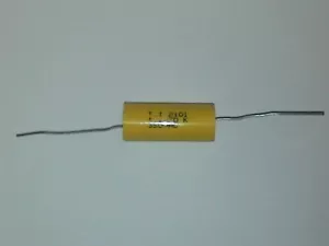 T.I. 1,1 uF 350 Volt AC VAC Polyfilm Kondensator Axialleitungen USA Verkäufer - Bild 1 von 4
