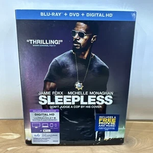 Sleepless (Blu-ray + DVD + Digital 2017) With Slipcover - Picture 1 of 5