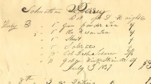 Documento Antiguo 1839 Recibo Johnathan Perry A Haight & Co Pistola Pólvora Nueva York - Imagen 1 de 3