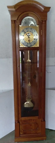 DANEKER GRANDFATHER CLOCK VINTAGE TESTED WORKING GREAT W/BORROWED WEIGHTS Cover