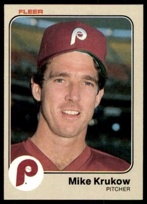 1983 Fleer - #163 Mike Krukow Philadelphia Phillies Baseball Card - Image 1 of 2