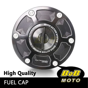 CNC Fuel Gas Tank Cap Cover Keyless For Ducati Multistrada 1200 2015-2018 16 17 - Picture 1 of 10