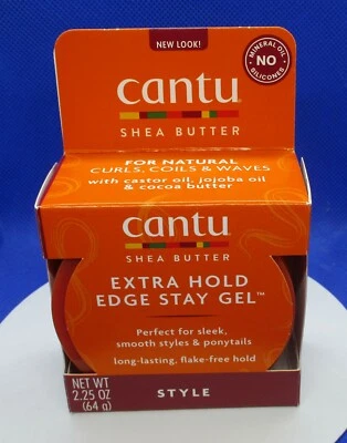 CANTU~Extra Hold Edge Stay Styling Hair Gel For Natural Curls, Coils, Waves - Image 1 of 2