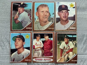 (6) 1962 Topps St. Louis Cardinals Miscut Factory Error Baseball Cards Lot pdz - Picture 1 of 2