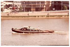 Recruit Tug Boat Tugboat Photograph Vintage 4x6" London Waters c 1970's