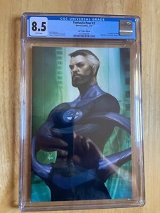 FANTASTIC FOUR #3 MR FANTASTIC CGC 8.5! STANLEY "ARTGERM" LAU VIRGIN CVR! - Picture 1 of 4