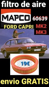 FORD CAPRI SIERRA TAUNUS GRANADA / SKODA FAVORIT filtro de aire MAPCO 60639 - Imagen 1 de 9