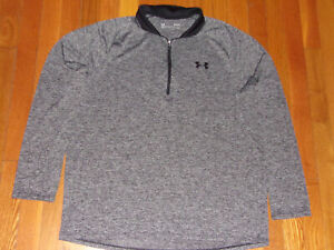 UNDER ARMOUR LONG SLEEVE 1/2 ZIP LOOSE PULLOVER JERSEY MENS LARGE EXCELLENT
