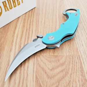 Kubey Rogue Pikal Folding Knife 3" 14C28N Sandvik Steel Blade G10 Handle 298C - Picture 1 of 10