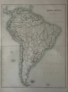 More details for 1897 south america original antique map by a &amp; c black