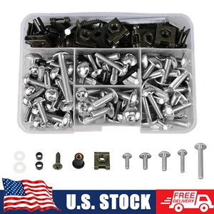 155x Fairing Bolt Screws Kit For Kawasaki KLR250 KLR650 / Zephyr 550 750 / ER-6N - Foto 1 di 11