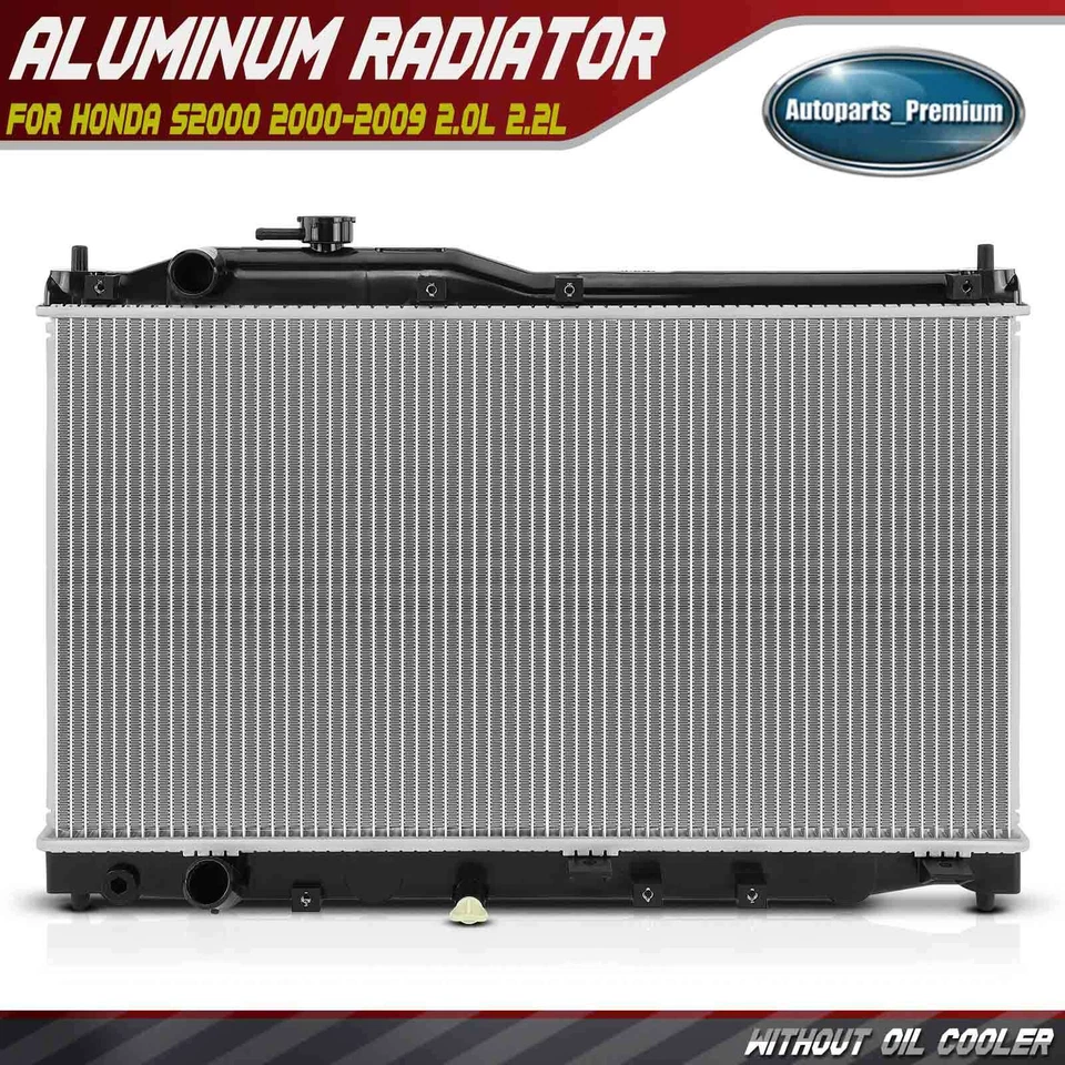 Radiador sin enfriador de aceite para Honda S2000 2000 2001 2002-2009 L4 2,2 L 2,0 L Foto 1 de 4