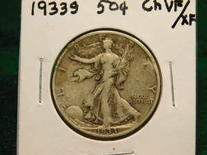 1933 S   Walking Liberty Half    Item # 840 - Picture 1 of 2