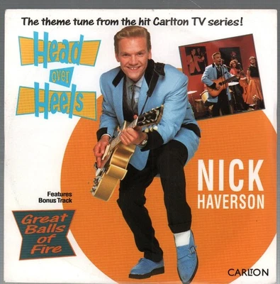 Nick Haverson Head Over Heels 7" vinyl UK Telstar 1993 B/w great balls of fire - Image 1 of 2