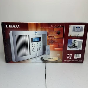 New Teac CD-X6 Wall Mount Stereo System Front Load CD Player Tuner Aux Speakers - Picture 1 of 4