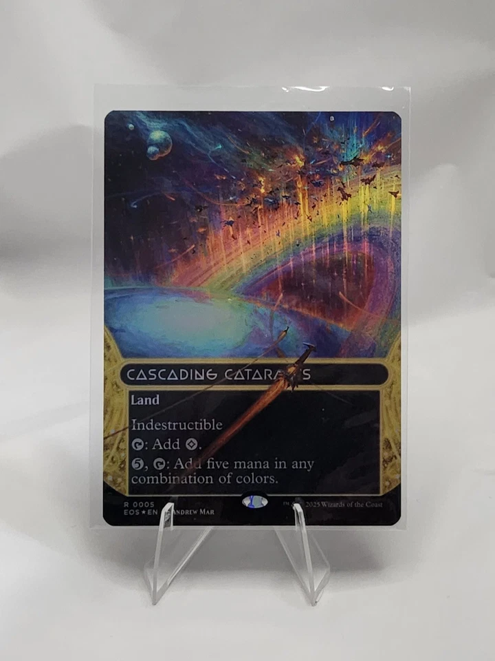 MTG Cascading Cataracts Edge of Eternities Rare Foil  0095 - Indestructible Land - Image 1 of 1