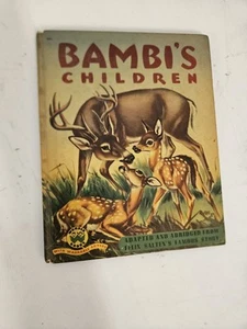 Bambi's Children Wonder Book Vtg 1951 by Felix Salten William Bartell - Picture 1 of 3