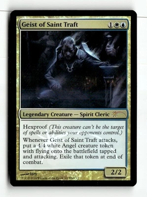 MTG Foil Geist of Saint Traft - WCQM Promo Cards Moderately Played English - Image 1 of 3