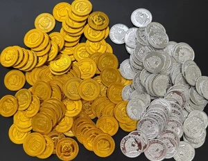 Plastic Children Toy Pirate Treasure Chest Play Money Coin Plastic Token C2 - Bild 1 von 4