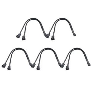 4-Pin PWM Fan Splitter Hub Cable for Motherboard and CPU PC Case Fan9235 - Afbeelding 1 van 8