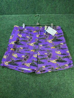 LSU Tigers FOCO Island Palm Swim Trunks Men’s Size XL - Image 1 of 4