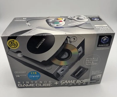 Pack Nintendo Game Cube Enjoy Plus Avec Game Boy Player Et CD Silver TBÉ - Photo 1/4