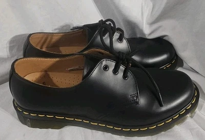 Dr Martens 1461 Womens Smooth Leather Oxford Shoes Black Size 11 New No Box - Image 1 of 4