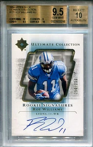 2004 Ultimate Collection ROY WILLIAMS Auto Rookie SP RC Lions #/250 BGS 9.5/10 - Picture 1 of 1
