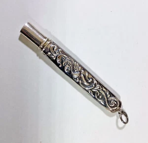 Victorian Revival Sterling Silver Needle Case for Chatelaine / Necklace - Picture 1 of 5