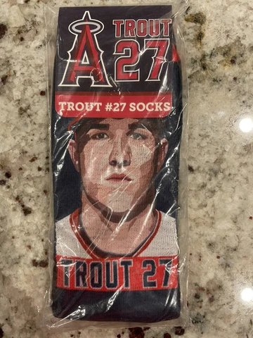 Mike Trout Socks LA Angels Stadium Giveaway Cover