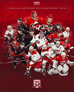 Foto Carolina Hurricanes 25th Anniversary Team Collage 8x10 NHL - Foto 1 di 1