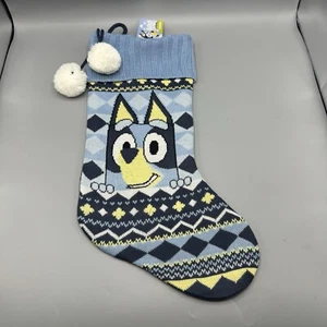 Bluey Fair Isle Knit Socking 19" NEW - Picture 1 of 3
