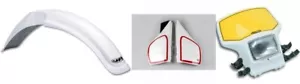 YAMAHA TT 600 59X HEADLIGHT FENDER NUMBER HOLDER PLASTIC KIT - Picture 1 of 5