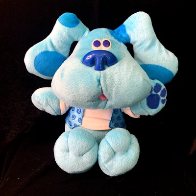 Blue's Clues SING WITH BLUE Plush Fisher Price Clean Both Ears Work Vintage 2002 - Image 1 of 4