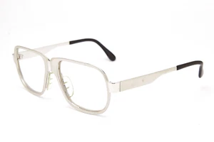 80s vintage MARWITZ eyeglasses 7605 Silver frame retro glasses pilot eyeglasses - Picture 1 of 12