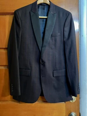 Chaqueta de Esmoquin Ryan Seacrest Distinction Para Hombres Ajuste Moderno Talla 40L/A Cuadros/NUEVA SIN ETIQUETAS Foto 1 de 3
