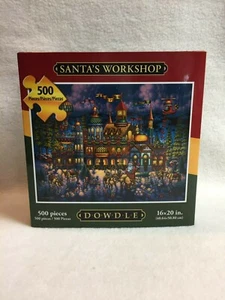 Dowdle 500 Piece Jigsaw Puzzle - 'Santa's Workshop' - Factory Sealed Bag - Picture 1 of 7
