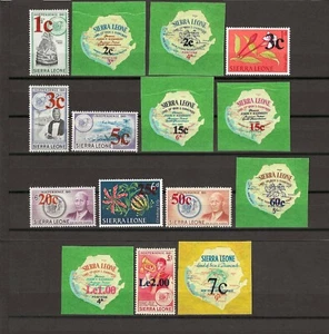 SIERRA LEONE 1964/66 SG 336/349 MNH - Picture 1 of 2