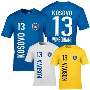 FanShirt KOSOVO Trikot Herren Druck Nummer Name Jersey WM KOSOVA FanShirts4u - Bild 1 von 25