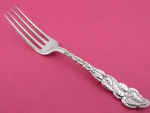 Rare Sterling TIFFANY 7 1/2" Dinner Size Fork AILANTHUS ATLANTIS 1899 ~$295 each - Picture 1 of 6