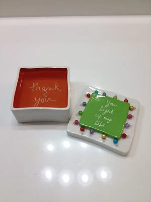 Candle Gift Set with "You Light Up My Life Lid Print & Thank You Print Inside"  - Image 1 of 4