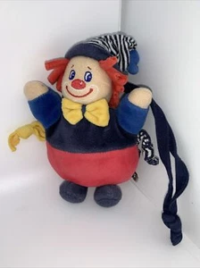 Sterntaler Spieluhr Samt Harlekin Clown Bunt Rot Grün Blau Melodie Zipfelmütze C - Picture 1 of 6