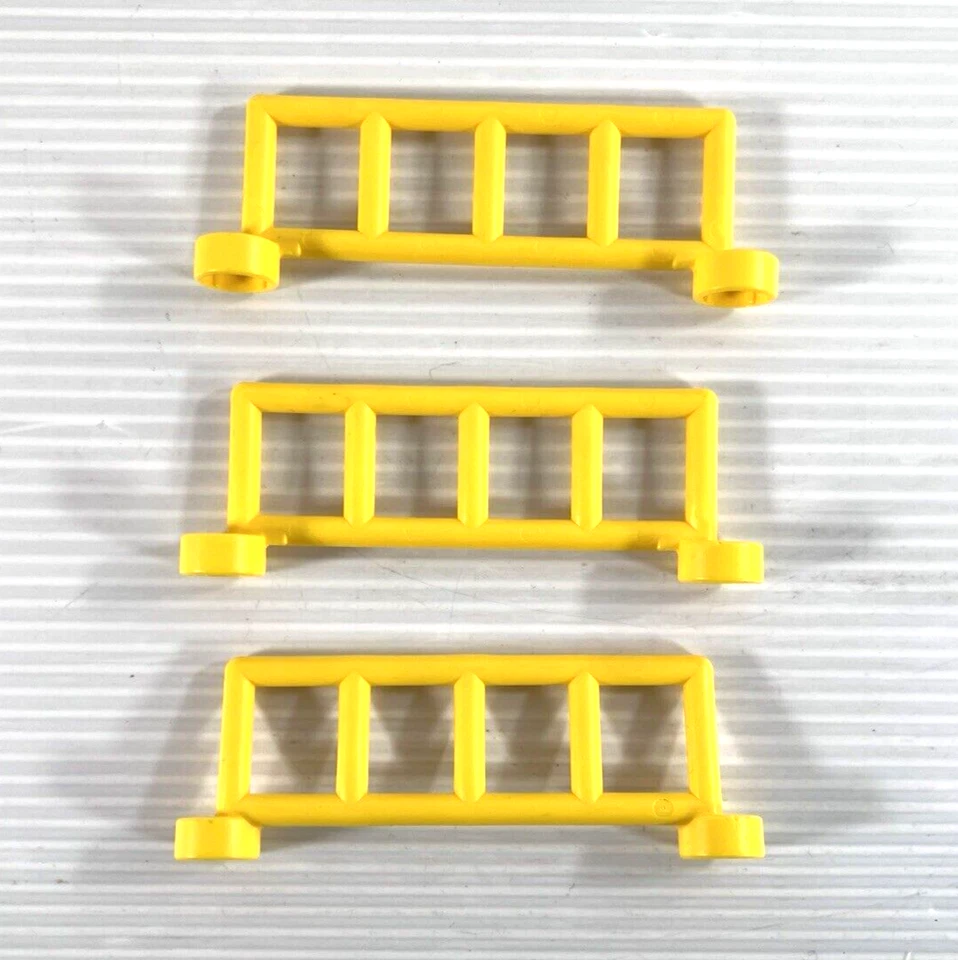 Lote de 3 Piezas de Repuesto Lego Duplo 3.5" Vallas Amarillas Rieles (2214) Foto 1 de 4