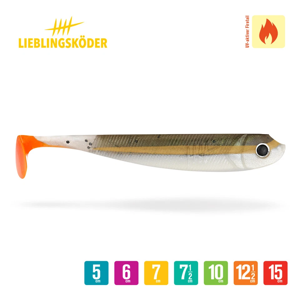 Lieblingsköder Gummifische 12,5 cm Hechtköder Zanderköder Raubfischköder  - Bild 1 von 1